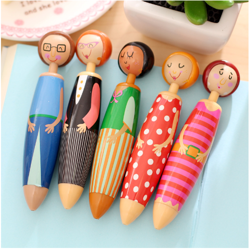 Lovely Doll Ball Point Pens Ballpoint Pen Cute Ball Pen School Office Stationery Supplies 😍😍