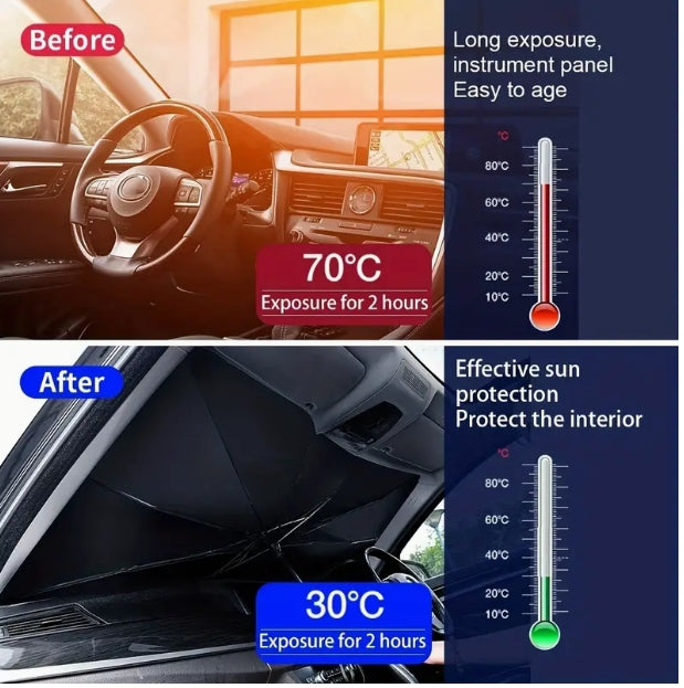 Summer Sun Protection Heat Insulation Cloth for Car Front Shading Visor Type Sun Shade for Car Window Car Windshield Sunshade