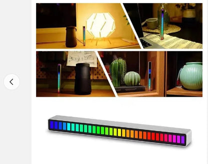RGB Sound Control LED Light App Control Pickup Voice Activated Rhythm Lights Color Ambient LED Lamp Bar of Music Ambient Light✨✨✨