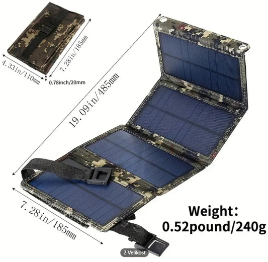 Portable solar panel  20W 30W  80W USB port monocrystalline silicon foldable solar panels for phone camping