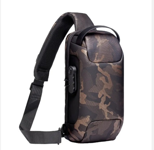 Chest Daypack Shoulder Backpack Anti theft Crossbody Sling bag Usb Charging Sport Sling Anti-theft Shoulder Bag🔥🔥