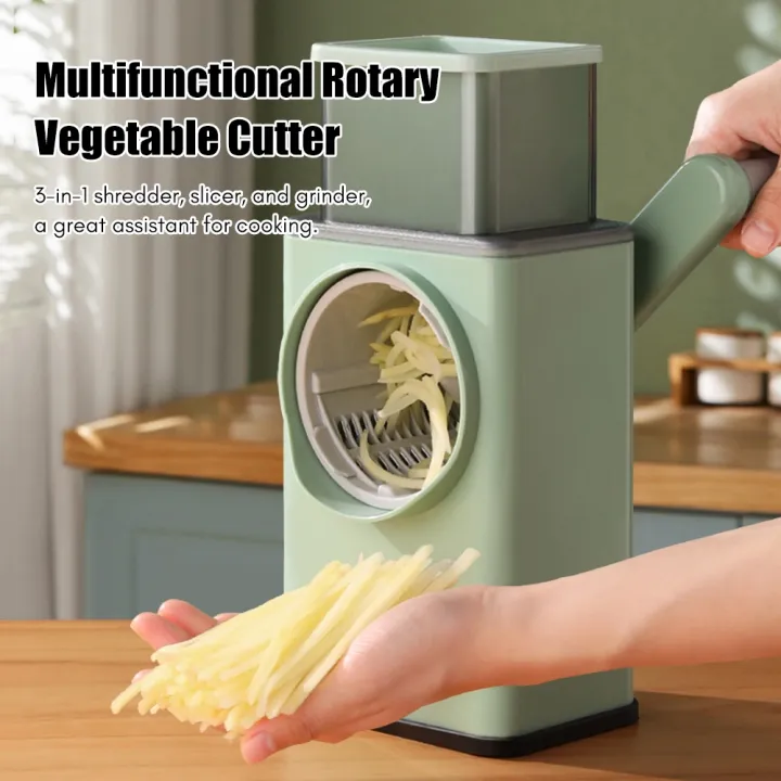 3 In 1 Multifunction Vegetable Slicer Manual Kitchen Cookware Grater Vegetable Chopper Cutter Potato Garlic Shredder